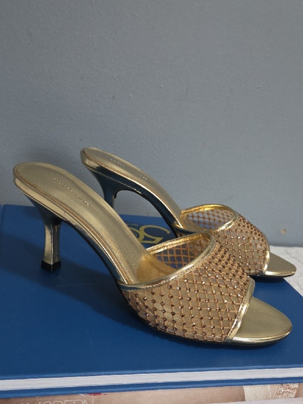 Rebecca Minkoff Gold Mesh Mules